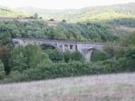 Viaduct of an unfinished rail track