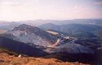 Caliman strip mine at dusk