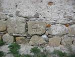 Probable foundation stone of church at Kostelec