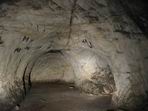 Corner of one sandstone underground at Prague