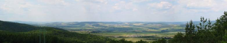 A view from top of Babka (Granny) towards Bohemian Karst